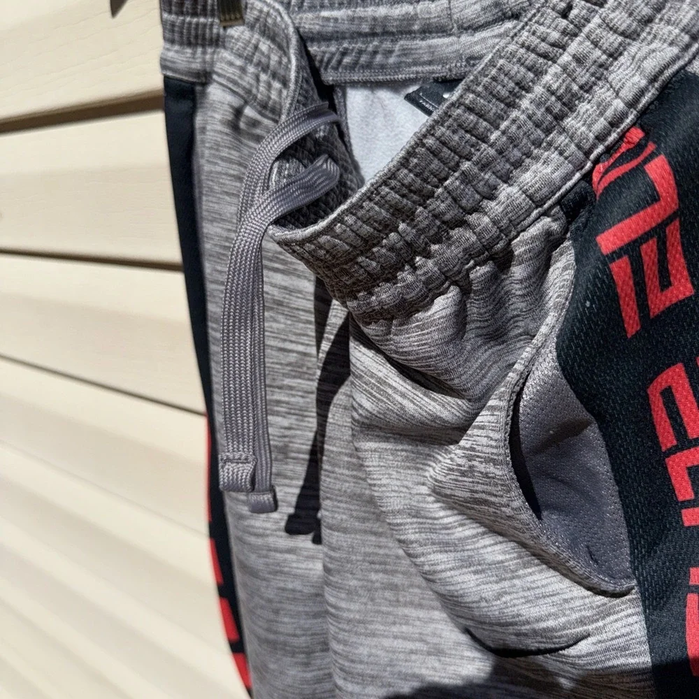 Nike Elite‎ Big Kids' Basketball Pants   Size Large Light Grey